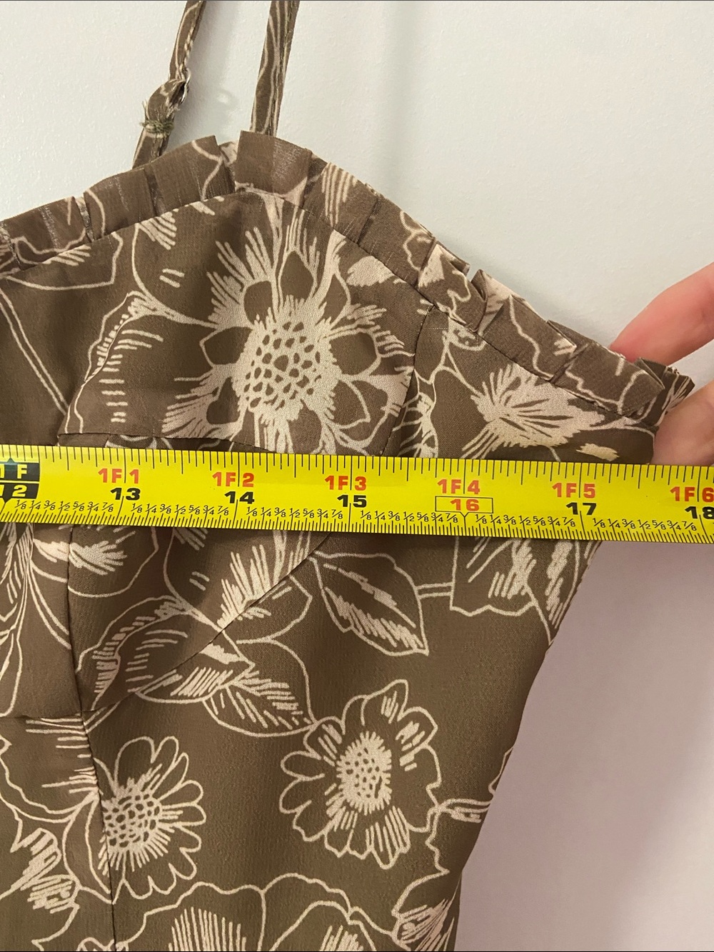 Petal & Pup Ashton Midi Dress Olive Floral - Picture 7 of 11